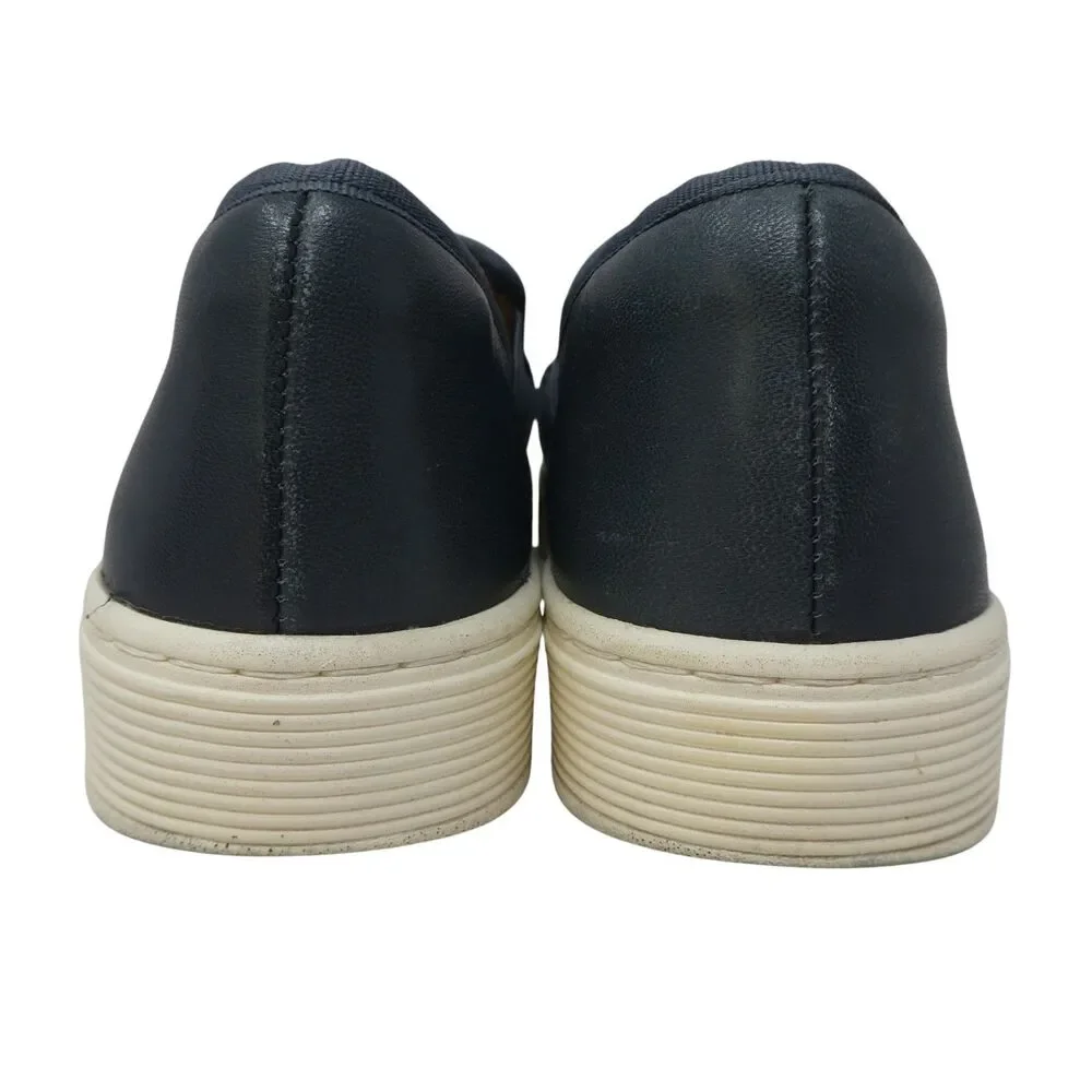 Sofft Blue‎ Leather Slip On Comfort Sneakers Loafers